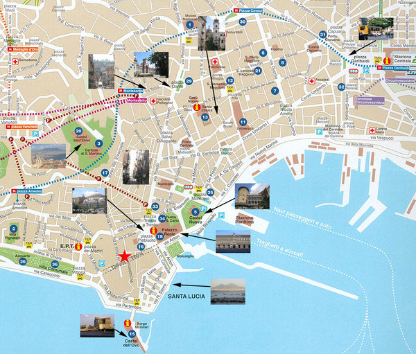 Napoli Tourist karte